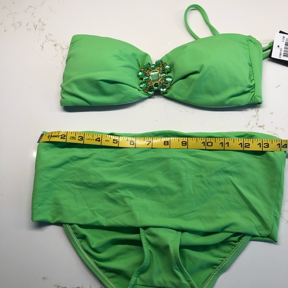 SOLO Swimwear Two Piece  Lime Bikini Set - Picture 5 of 7